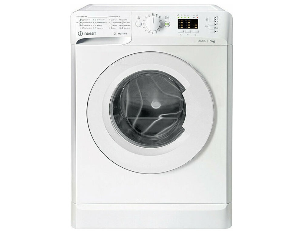 Εικόνα Πλυντήριο ρούχων Indesit MTWSA 51051 W EE με χωρητικότητα 5kg, 1000rpm και ενεργειακή κλάση F